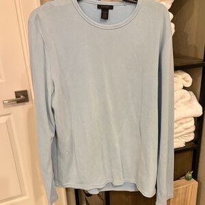 Express Light Blue Long Sleeve Tee